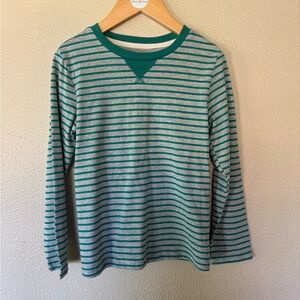 Boys Long Sleeve Colin Striped in Green